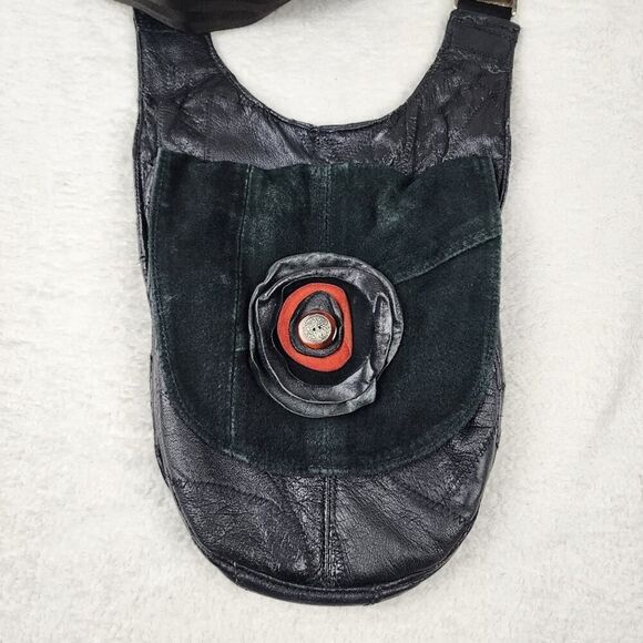 Pax 4u Floral Boho Crossbody Purse Bag Black - Picture 4 of 10